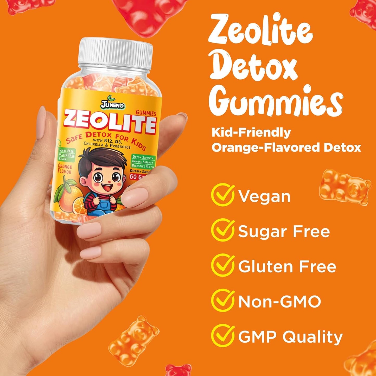 Juneno Zeolite Kids Detox Gummies