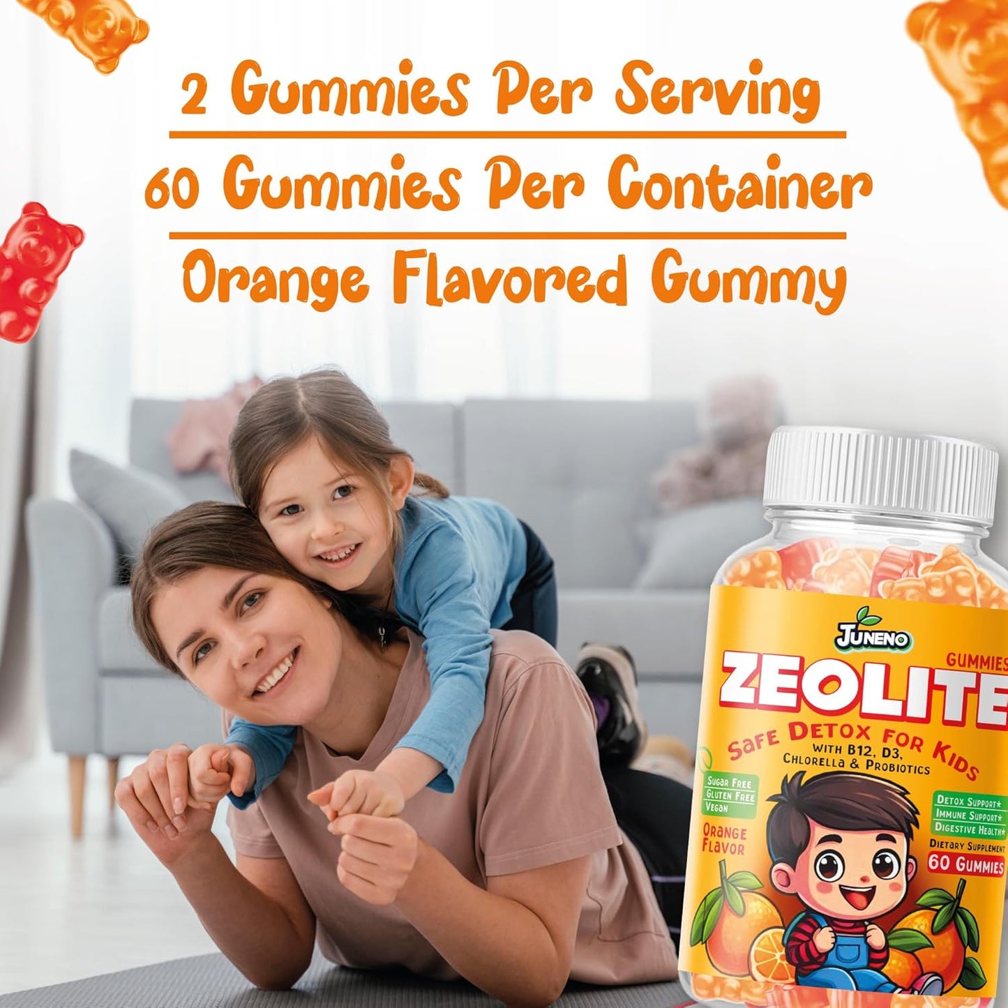 Juneno Zeolite Kids Detox Gummies