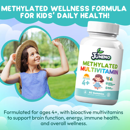 Juneno Methylated Multivitamin Gummies for Kids