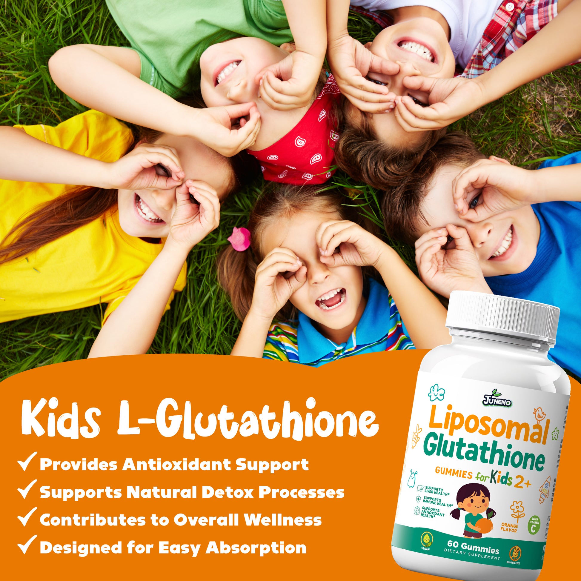 Juneno Liposomal Glutathione Gummies for Kids Juneno Liposomal Glutathione Gummies for Kids