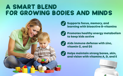Juneno Methylated Multivitamin Gummies for Kids