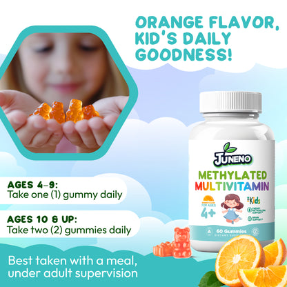 Juneno Methylated Multivitamin Gummies for Kids