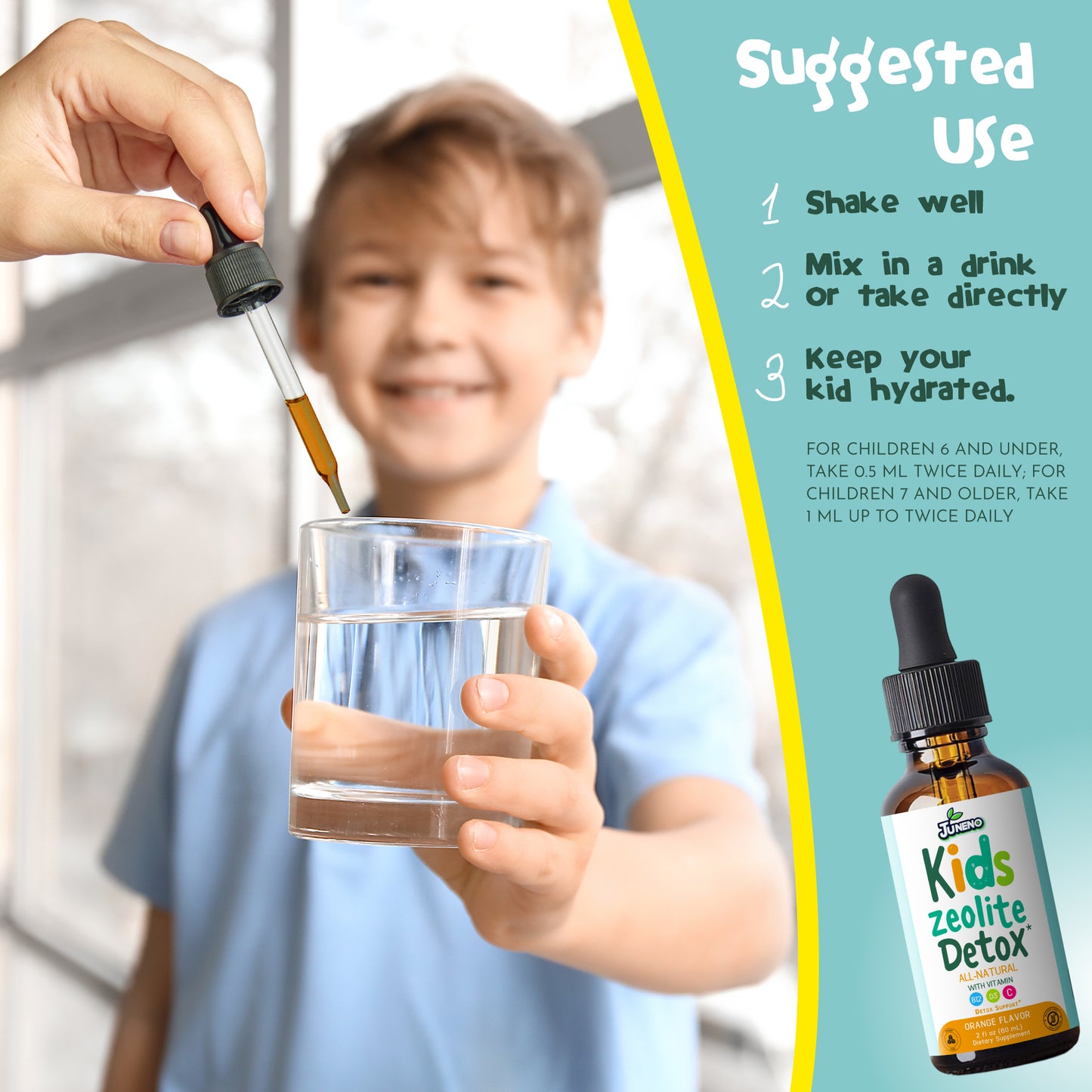 Juneno Zeolite Detox Drops for Kids