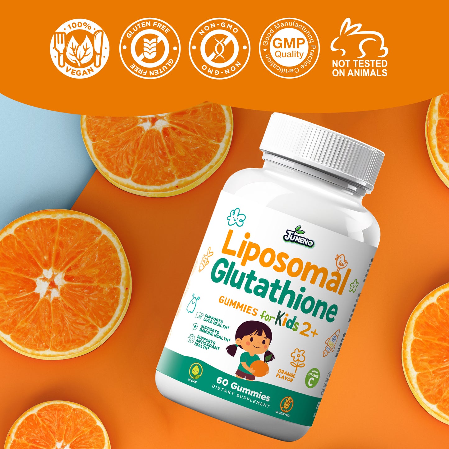 Juneno Liposomal Glutathione Gummies for Kids