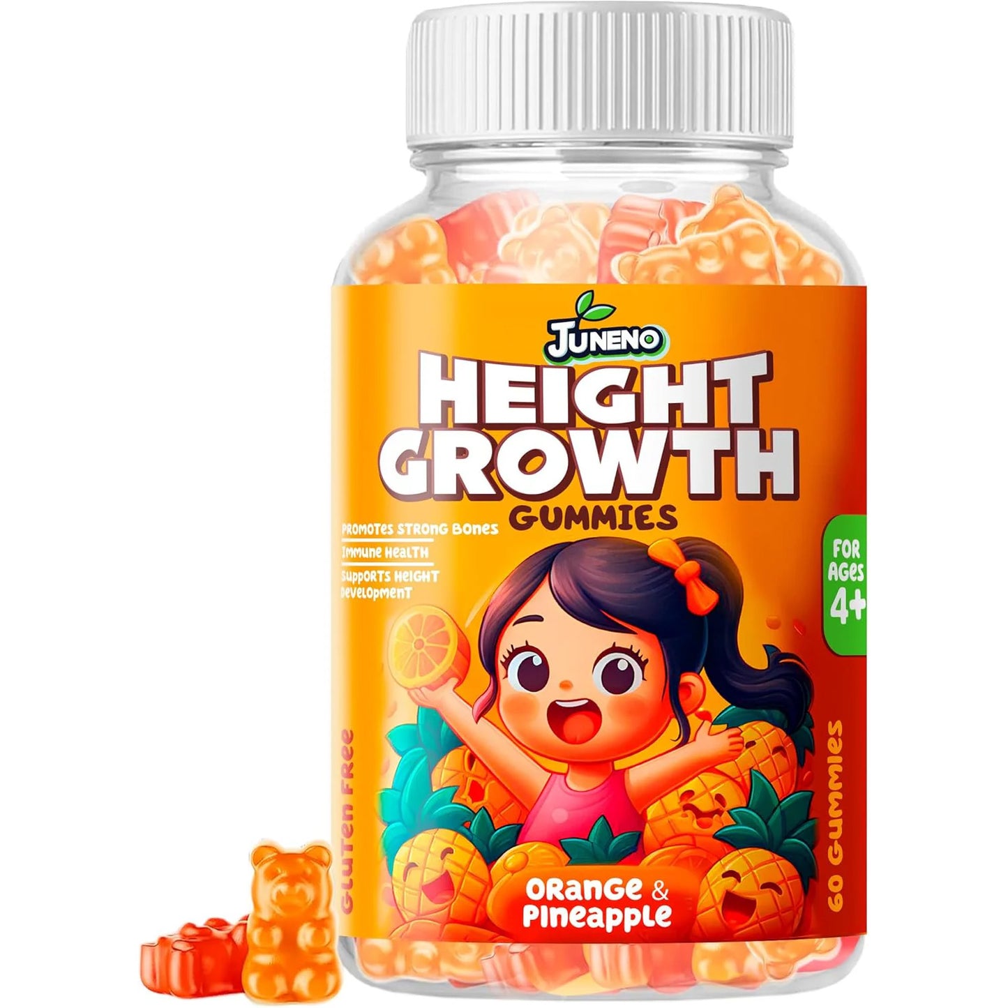 Juneno Height Growth Vitamins Supplement Gummies