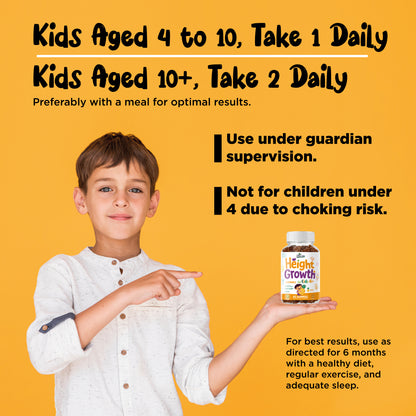 Juneno Height Growth Vitamins Supplement Gummies