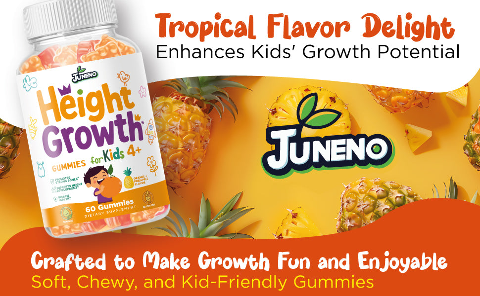 Juneno Height Growth Vitamins Supplement Gummies